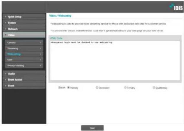 IDIS DC-D3233HRX-N - Webcasting - 1