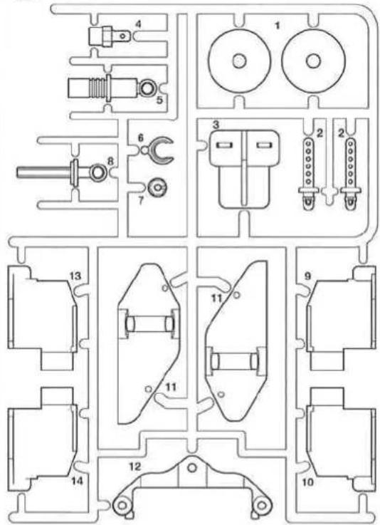 TAMIYA F104 - PARTS - 2