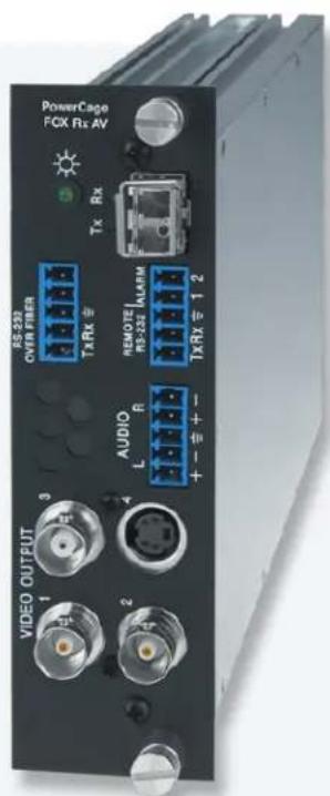PowerCage FCX Rx AV RS-253 OVER FILTER TX Rx REMOTE RS-252 L R + - + - AUDIO L + - + - VIDEO OUTPUT 1 2 3 4 5 6 7 8 9 10 11 12 TX Rx ≤ 1 2