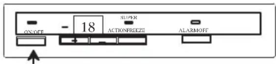 - ON/OFF - 18 SUPER ACTIONFRCZE ALARMOFF