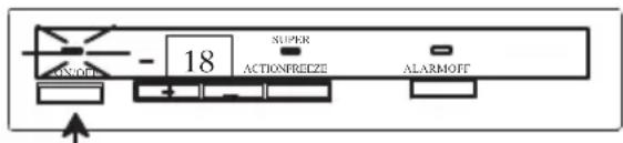 ON/OFF - 18 SUPER ACTIONFRECEZE ALARM/OFF