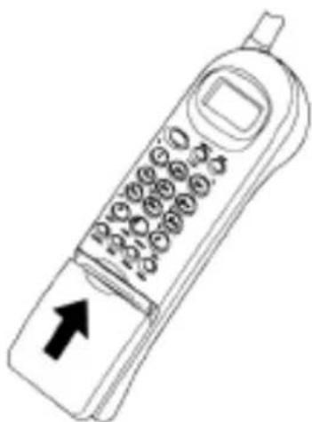 UNIDEN XCAI 680 - Installing the Handset Battery Pack - 4