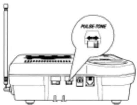 UNIDEN XCAI 680 - Setting the Pulse/Tone Switch - 1