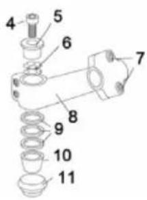 Kayoba 630-096 Sigge - Styrstam - 2