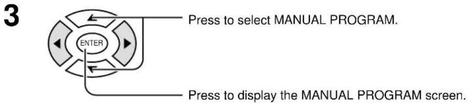 PANASONIC TC-15DT2 - Selecting the PROGRAM CHANNELS menu. - 5