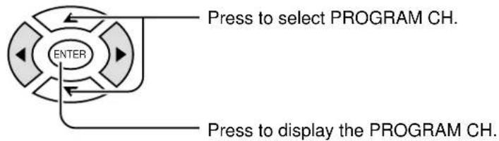 PANASONIC TC-15DT2 - Selecting the PROGRAM CHANNELS menu. - 1
