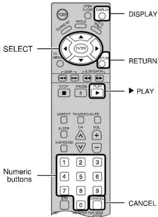PANASONIC TC-15DT2 - Press SELECT (▲,▼,◀▶) button and press ENTER, or press the numeric buttons, to select the item. - 2