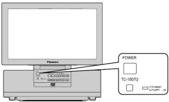 PANASONIC TC-15DT2 - How to Turn the Power On - 3