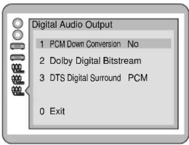 PANASONIC TC-15DT2 - Selecting digital output - 1
