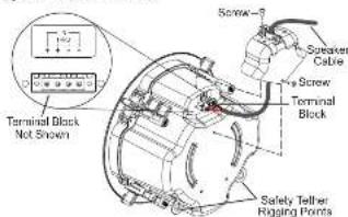 Terminal Block Not Shown Screw Speaker Cable Screw Terminal Block Safety Telher Rigging Points