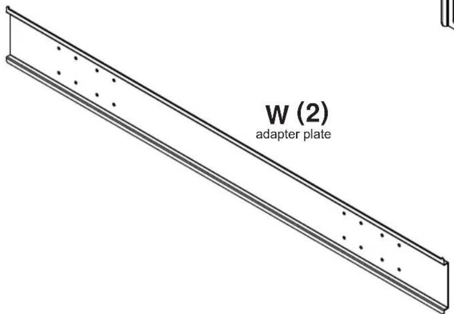 W (2) adapter plate