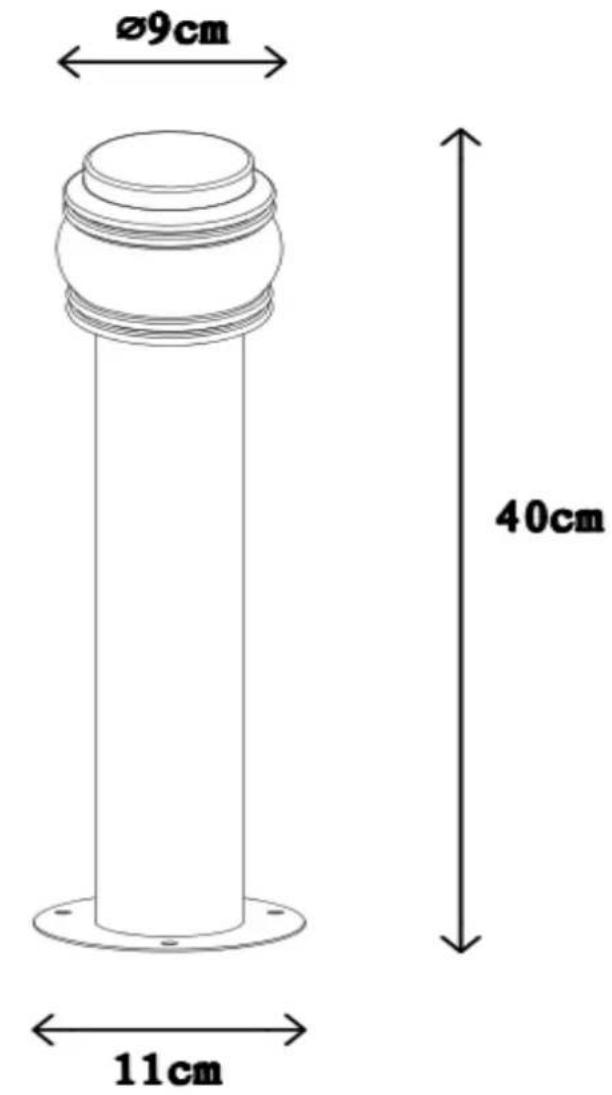 Ø9cm 40cm 11cm