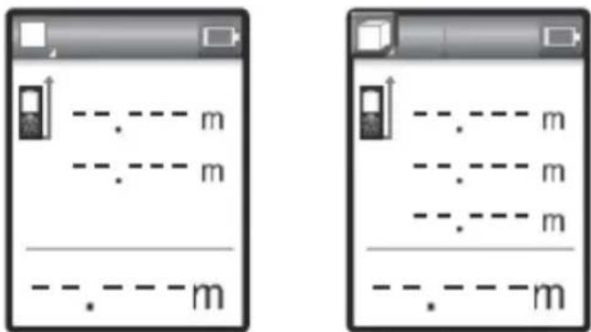 Two identical diagrams showing a character with dashed lines and the same 'm' in each panel, likely for writing practice or character input.
