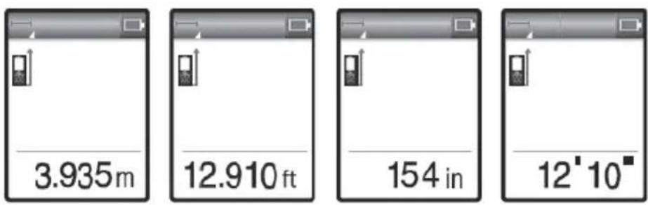 Meec Tools 405-057 - Ställa in måttenhet - 1
