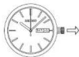 SEIKO Premier SRK036P1 - 日付(曜日)の合わせ方(午後9時~午前4時の間は行わないでください。) - 2