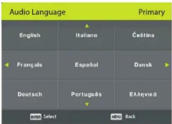 Orava LT-630 LED E93B - Audio Languages - 1