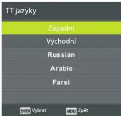 Orava LT-630 LED E93B - Jazyk teletextu - 1