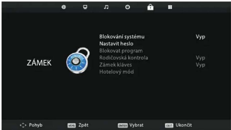 Orava LT-630 LED E93B - Nabídka Zámek systému - 1