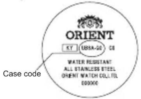 ORIENT KY UBSA-50 CO WATER RESISTANT ALL STAINLESS STEEL ORIENT WATCH CO.,LTD. 000000 Case code