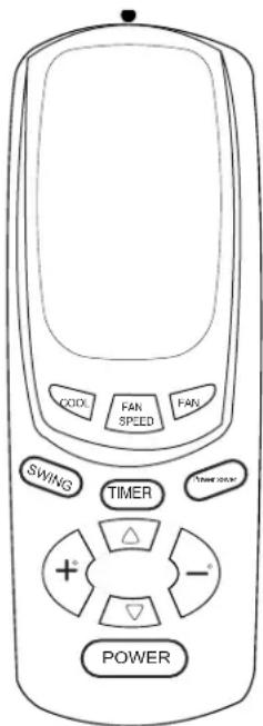 CCIX FAN SPEED FAN SWING TIMER Power +° -°