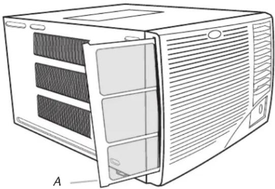 WHIRLPOOL ACE184PT0 - Limpieza del filtro de aire - 1