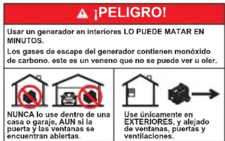 Powermate DF3500E - Símbolos de seguridad y sus significados - 1