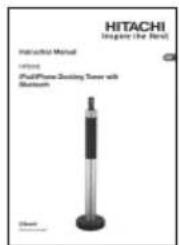 HITACHI Engine (The Next) Instructional Manual lnding Pus/Pune Scaling Tower with Bluetooth Sheet