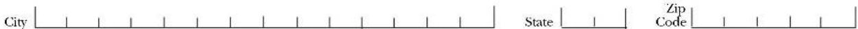 City State Zip Code