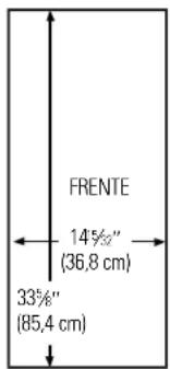 FRENTE 145% (36,8 cm) 33% (85,4 cm)
