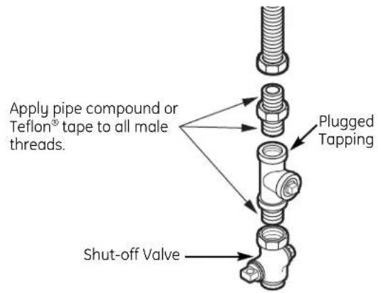 GE UPGT650EHMG - CONNECTING THE DRYER TO THE GAS SUPPLY (cont.) - 1