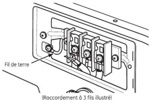 GE UPGT650EHMG - D Pour un raccordement à 3 fils UNIQUEMENT : - 1