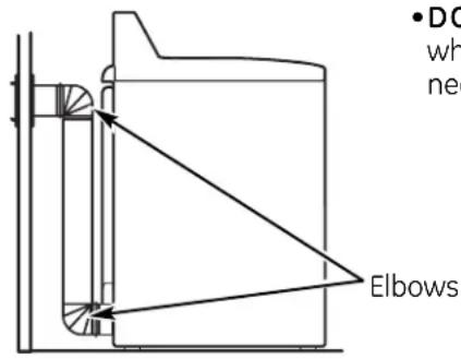 GE UPGT650EHMG - USING FLEXIBLE METAL DUCT FOR TRANSITION VENTING - 2