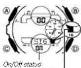 CASIO GMA-S140MC-1AER - To turn the Hourly Time Signal on and off - 1