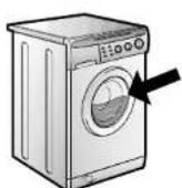 HOOVER H80 E PL - WARNING: DURING THE WASHING CYCLE, THE WATER CAN REACH A TEMPERATURE OF 90°C. - 6
