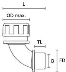 L OD max. TL B FD