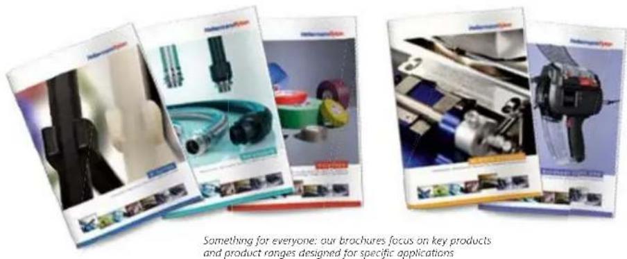 Something for everyone: our brochures focus on key products and product ranges designed for specific applications
