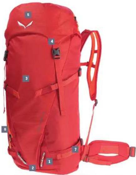 Salewa Apex Guide - COMPARTMENT FOR SHOVEL AND PROBE - 1