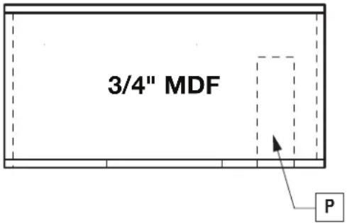 Rockford Fosgate M1D4-12B - Gehäuse mit Belüftungskanal - 1