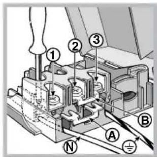INDESIT K3E117(W)/RU - Fitting the power supply cable - 3