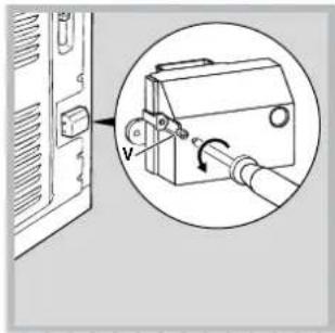 INDESIT K3E117(W)/RU - Fitting the power supply cable - 2