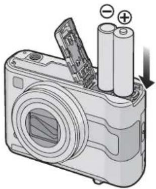 PANASONIC Lumix DMC-LZ4 - Insert the batteries. (P15) - 1