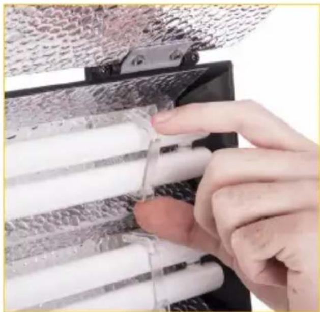 Impact Ready Cool FRC-24 - Removing bulbs from the fixture - 1