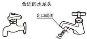 合适的水龙头 出口端面 210mm