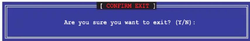[ CONFIRM EXIT ] Are you sure you want to exit? (Y/N):