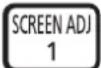 PANASONIC PT-EW650U - Using the SCREEN ADJ button - 1