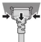 PANASONIC PT-EW650U - Removing the power cord - 1