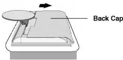 LG M173WA - Unfolding the stand base - 2