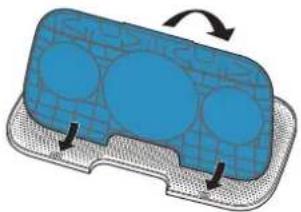 DENON Envaya DSB-200WT - Replacing the grill cloth - 3