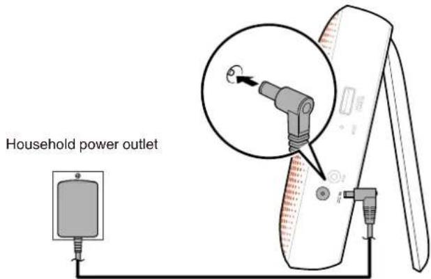 DENON Envaya DSB-200WT - o Connecting the AC charger/power supply - 1