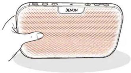 DENON Envaya DSB-200WT - Using the built-in stand - 1